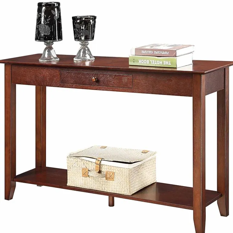 American Heritage 1 Drawer Console Table with Shelf