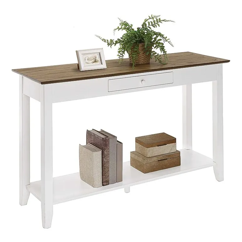 American Heritage 1 Drawer Console Table with Shelf