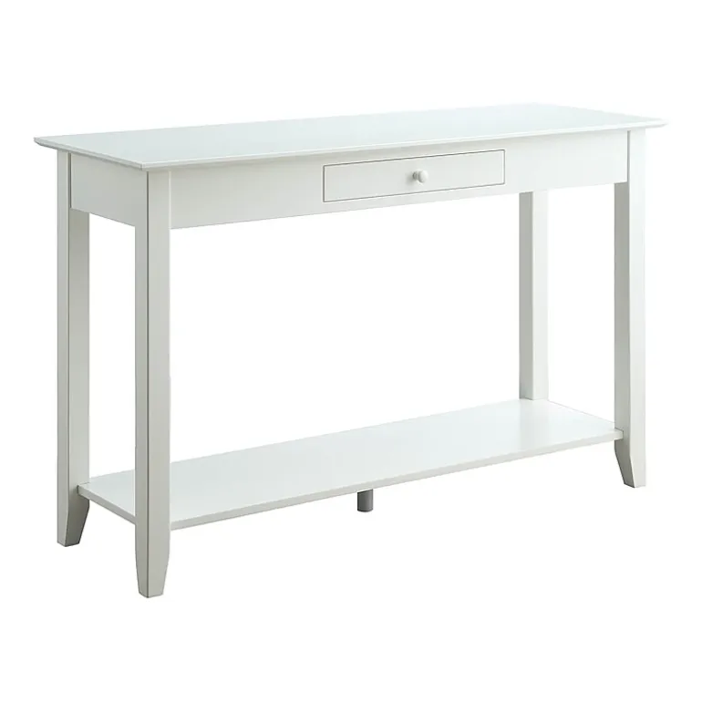 American Heritage 1 Drawer Console Table with Shelf
