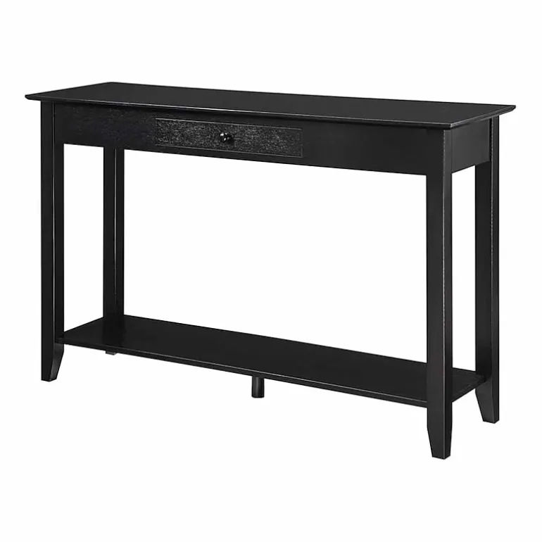 American Heritage 1 Drawer Console Table with Shelf