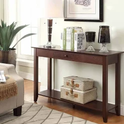 American Heritage 1 Drawer Console Table with Shelf