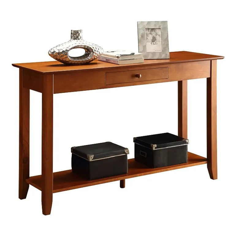 American Heritage 1 Drawer Console Table with Shelf