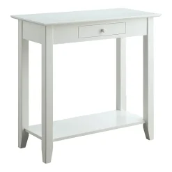 American Heritage 1 Drawer Hall Table with Shelf