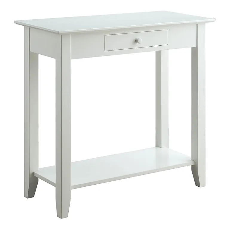 American Heritage 1 Drawer Hall Table with Shelf