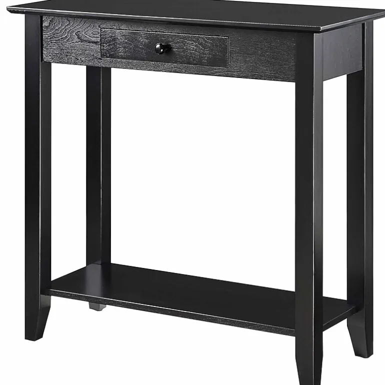 American Heritage 1 Drawer Hall Table with Shelf