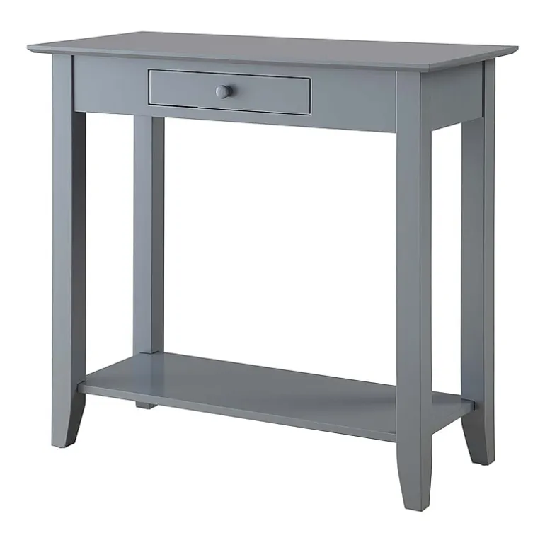American Heritage 1 Drawer Hall Table with Shelf