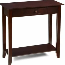 American Heritage 1 Drawer Hall Table with Shelf