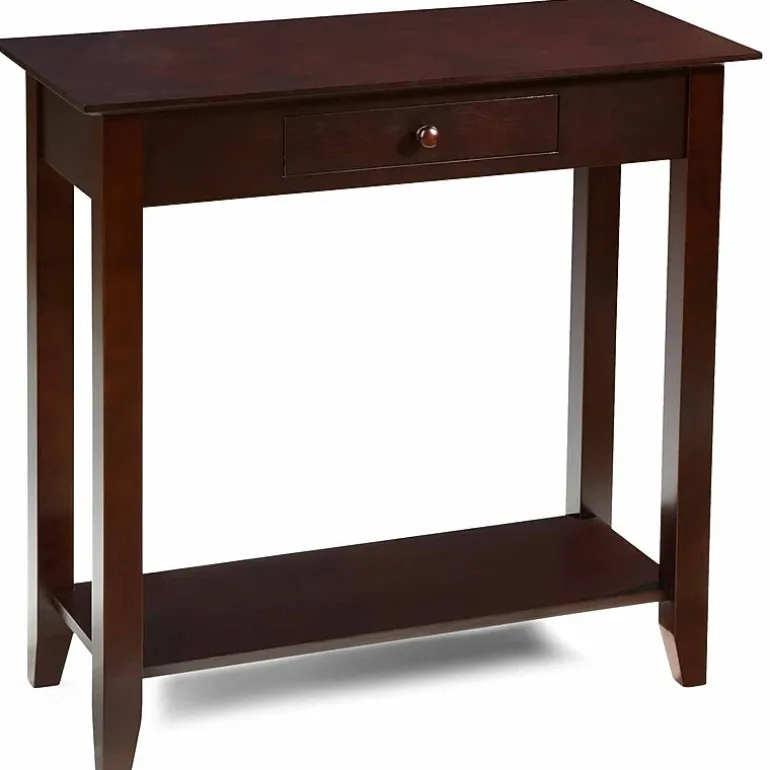 American Heritage 1 Drawer Hall Table with Shelf