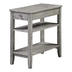 American Heritage 3-Tier End Table with Drawer