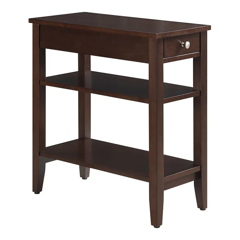 American Heritage 3-Tier End Table with Drawer