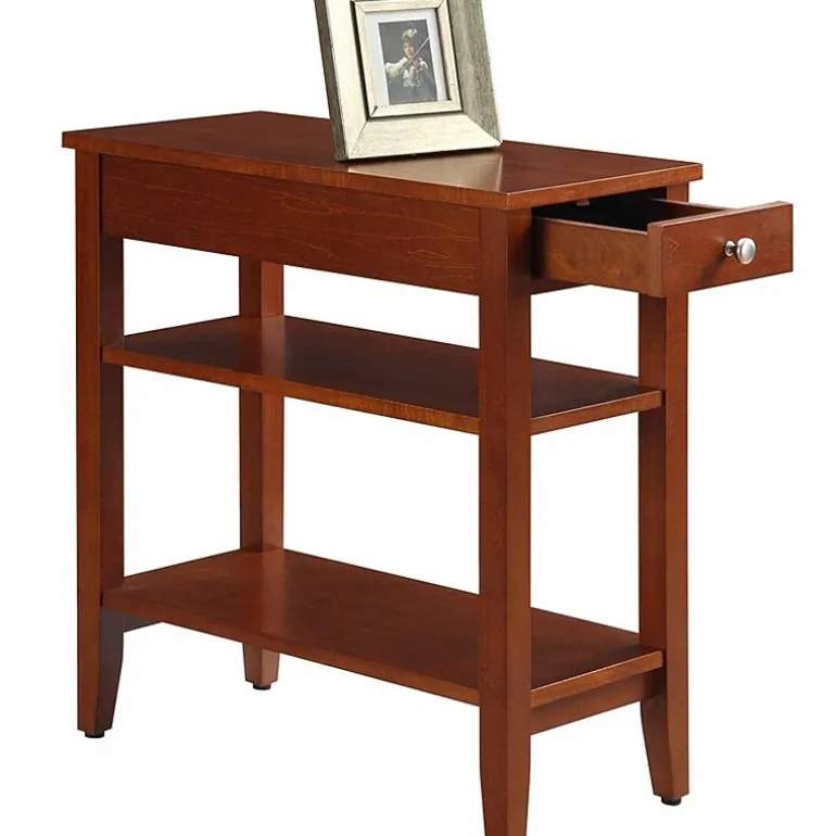 American Heritage 3-Tier End Table with Drawer