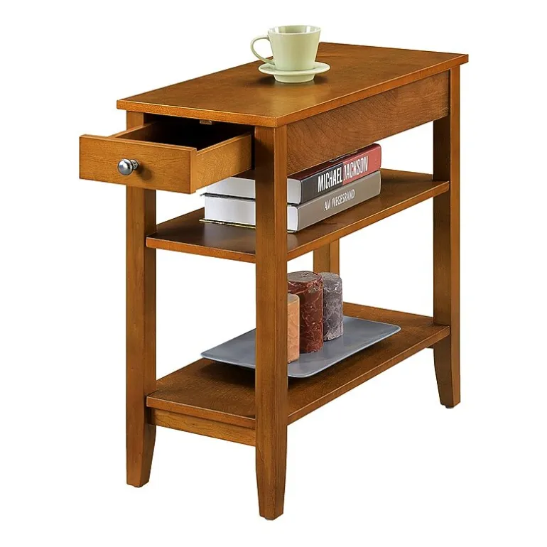 American Heritage 3-Tier End Table with Drawer