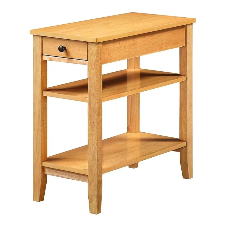 American Heritage 3-Tier End Table with Drawer