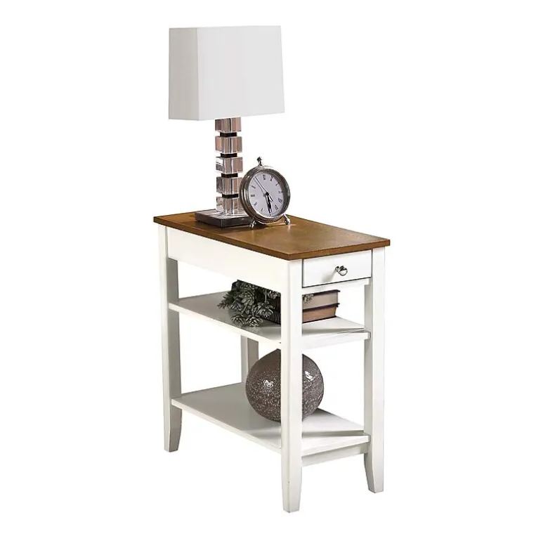 American Heritage 3-Tier End Table with Drawer