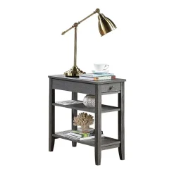 American Heritage 3-Tier End Table with Drawer