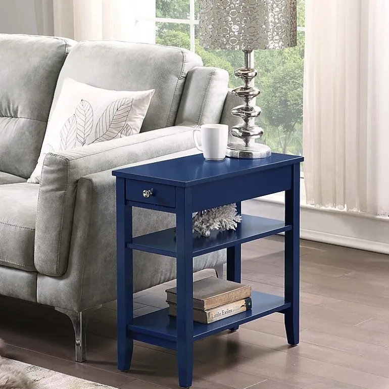 American Heritage 3-Tier End Table with Drawer