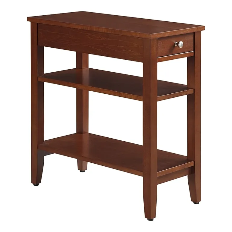 American Heritage 3-Tier End Table with Drawer