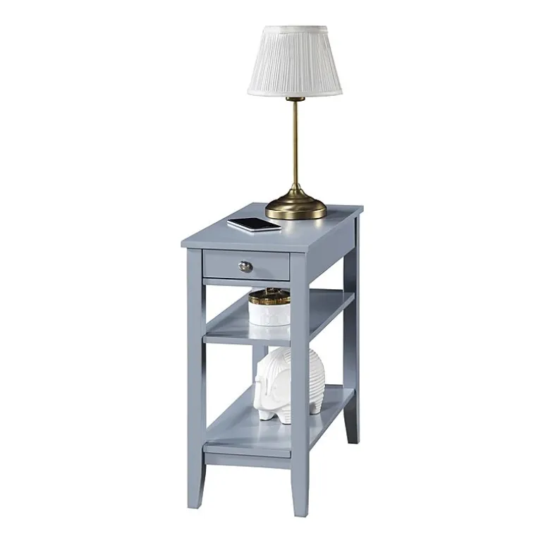 American Heritage 3-Tier End Table with Drawer