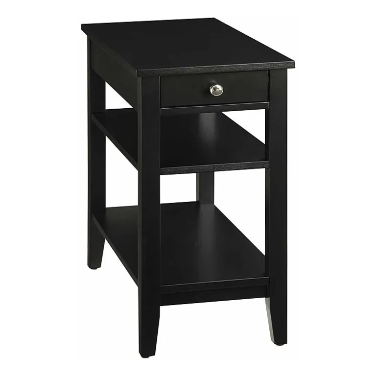 American Heritage 3-Tier End Table with Drawer