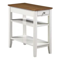 American Heritage 3-Tier End Table with Drawer