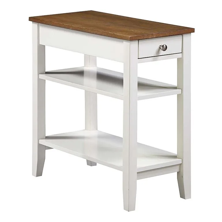 American Heritage 3-Tier End Table with Drawer