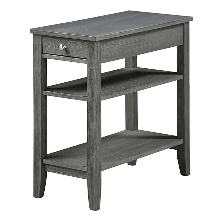 American Heritage 3-Tier End Table with Drawer