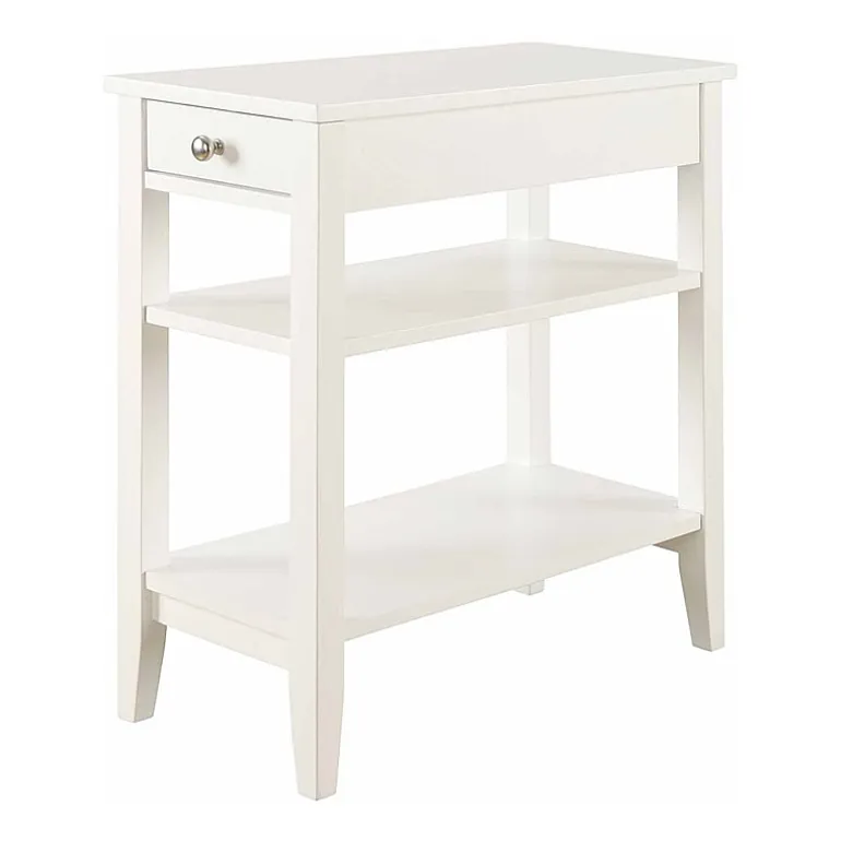 American Heritage 3-Tier End Table with Drawer