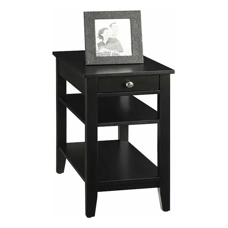 American Heritage 3-Tier End Table with Drawer