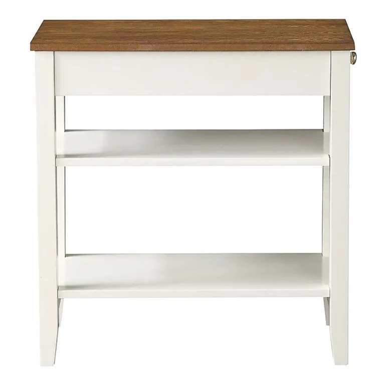 American Heritage 3-Tier End Table with Drawer