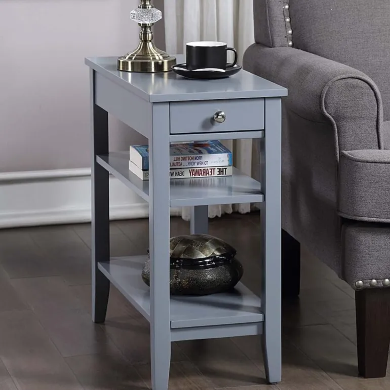 American Heritage 3-Tier End Table with Drawer