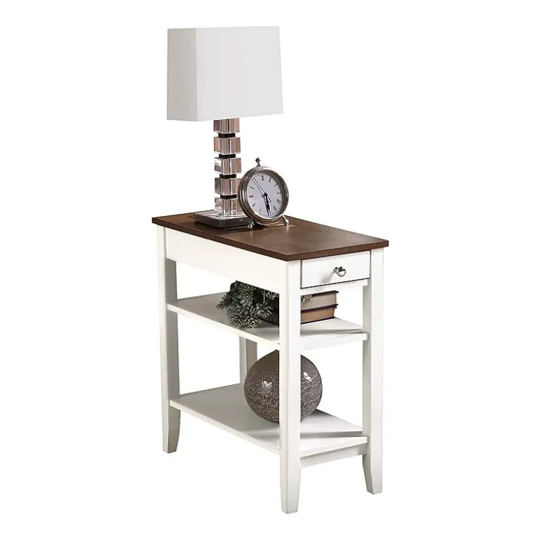 American Heritage 3-Tier End Table with Drawer