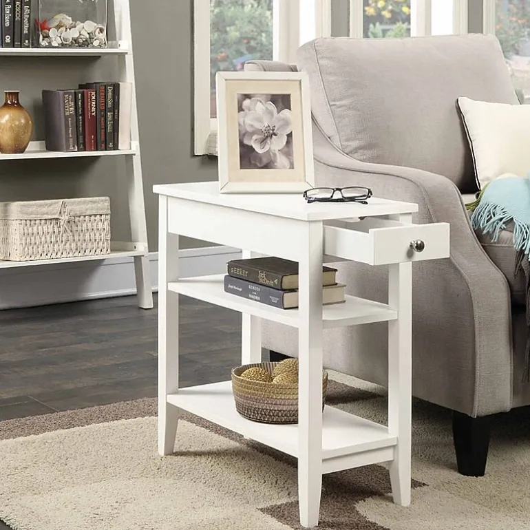 American Heritage 3-Tier End Table with Drawer