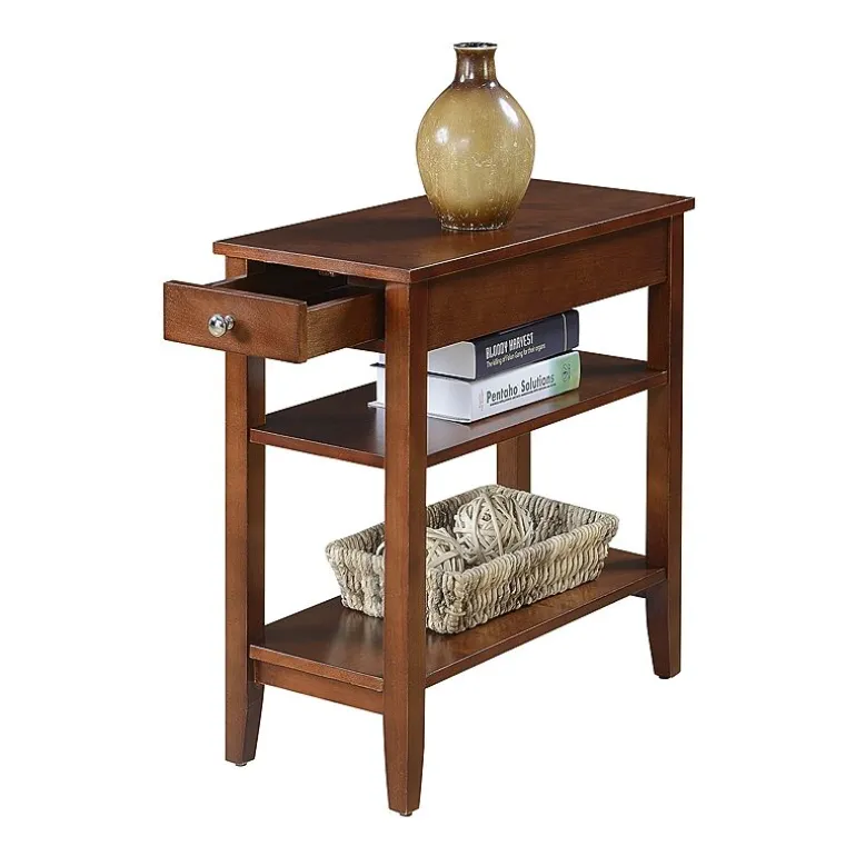 American Heritage 3-Tier End Table with Drawer