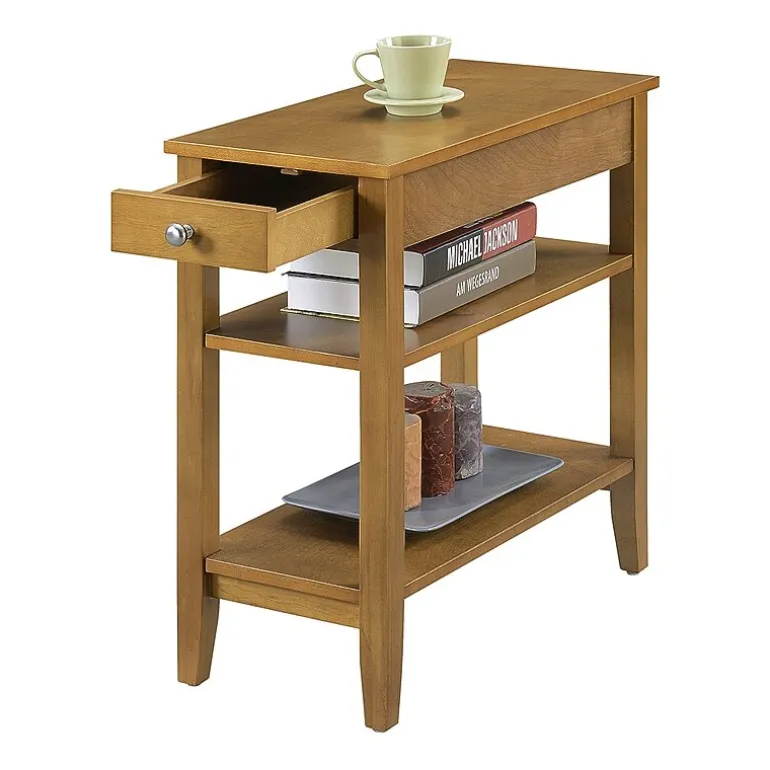 American Heritage 3-Tier End Table with Drawer