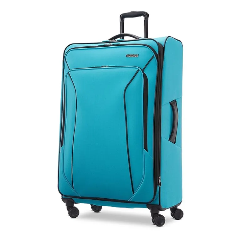 American Tourister Pirouette Nxt 28 Inch Softside Expandable Checked Spinner Luggage