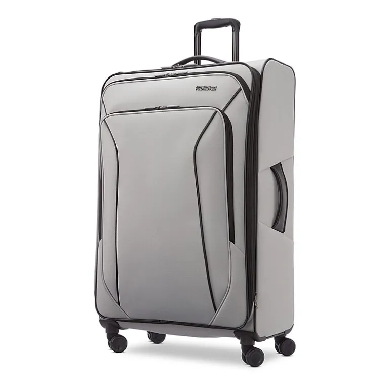 American Tourister Pirouette Nxt 28 Inch Softside Expandable Checked Spinner Luggage
