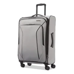 American Tourister Pirouette Nxt 24 Inch Softside Expandable Checked Spinner Luggage