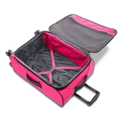 American Tourister Pirouette Nxt 24 Inch Softside Expandable Checked Spinner Luggage