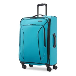 American Tourister Pirouette Nxt 24 Inch Softside Expandable Checked Spinner Luggage