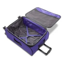 American Tourister Pirouette Nxt 24 Inch Softside Expandable Checked Spinner Luggage