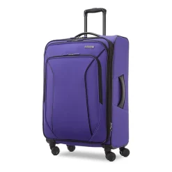 American Tourister Pirouette Nxt 24 Inch Softside Expandable Checked Spinner Luggage