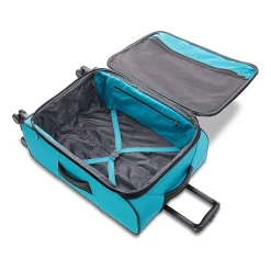 American Tourister Pirouette Nxt 24 Inch Softside Expandable Checked Spinner Luggage