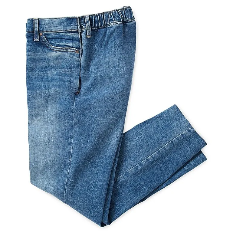 a.n.a Adaptive Womens High Rise Straight Leg Jean-Seated