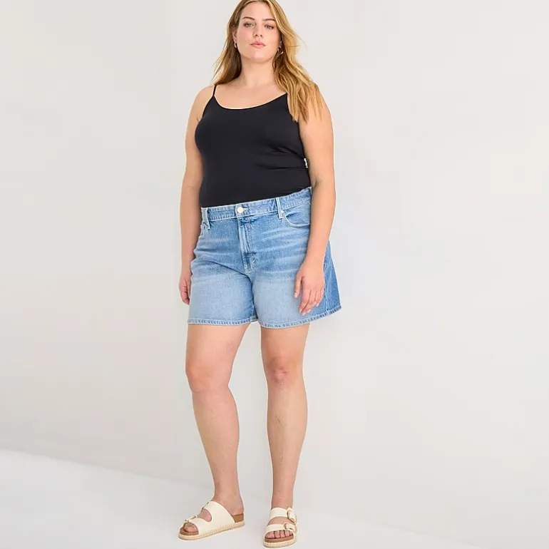 a.n.a A Line Womens 5" Highest Rise Plus Denim Short