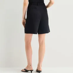 a.n.a Crepe Womens Mid Rise Pleated Short