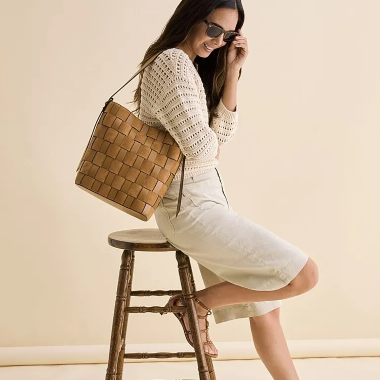 a.n.a Cynthia Woven Bucket Bag