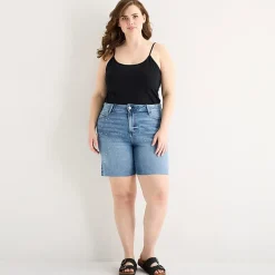 a.n.a Embellished Womens Plus High Rise 5