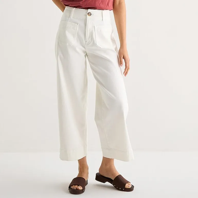 a.n.a Patch Pocket Womens Highest Rise Cropped Jean