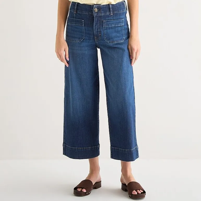 a.n.a Patch Pocket Womens Highest Rise Cropped Jean