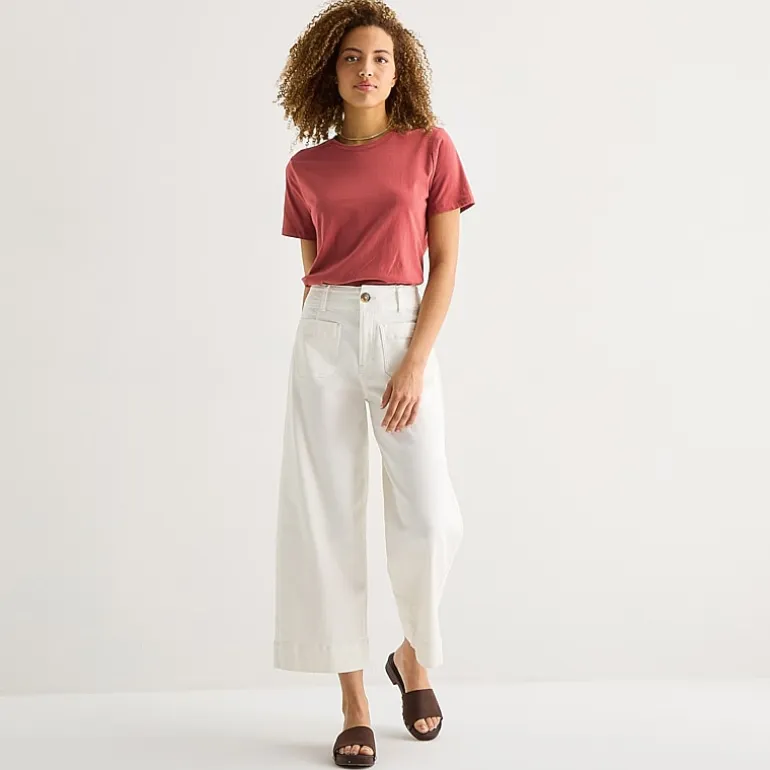 a.n.a Patch Pocket Womens Highest Rise Cropped Jean